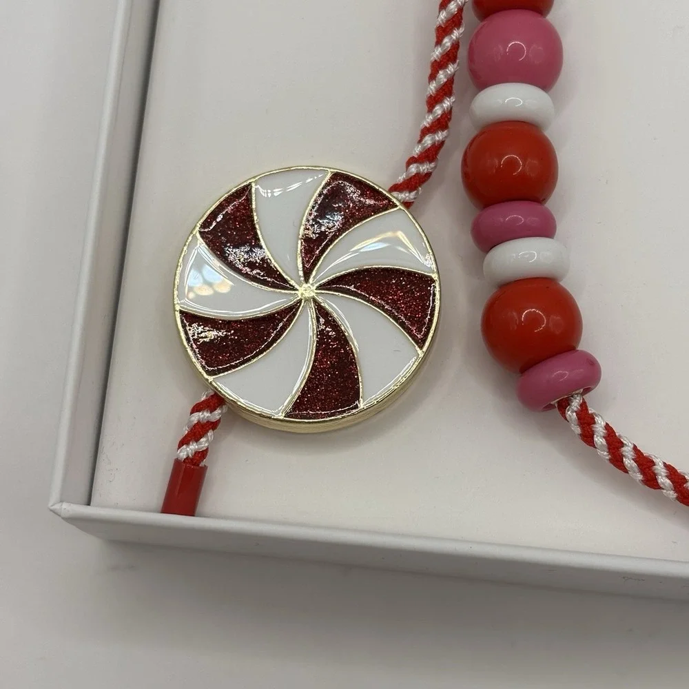 Baublebar holiday Mint-ality‎ Peppermint Bag Charm NIB